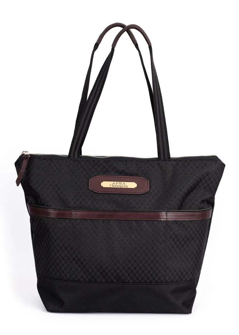 perris-champion-collection-tot-rWhiJoBp-0.webp Sale PERRIS LEATHER Perri’s® Champion Collection Tote With Nameplate Black