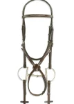 Outlet ERS Pessoa® Pro Fancy-Stitched Figure-8 Bridle Dark Brown