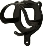 Hot SHILOH STABLES TACK PVC-Coated Metal Bridle Bracket Black