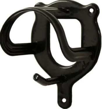 Hot SHILOH STABLES TACK PVC-Coated Metal Bridle Bracket Black