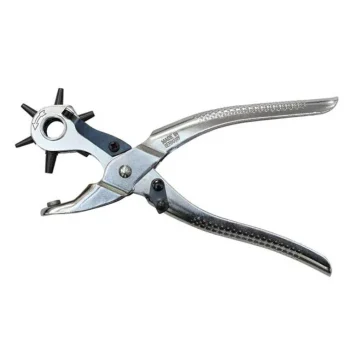 Clearance PARTRADE Revolving German Leather Punch Nickel Plated