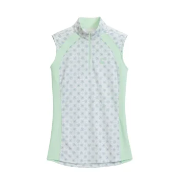 Clearance KIRSCH Riding Sport™ Ladies’ Airflow Quarter-Zip Print Sleeveless Shirt