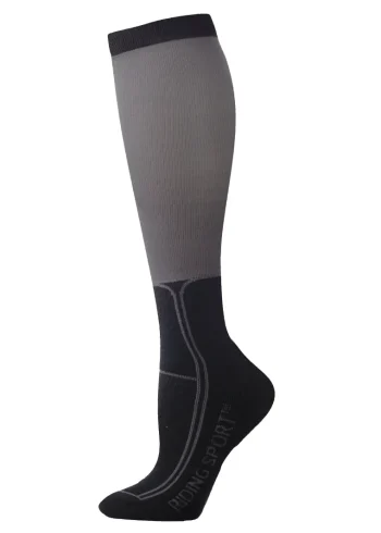 Clearance HAINING JOY TRADING Riding Sport™ Ladies’ Elite Riding Socks Black/Charcoal