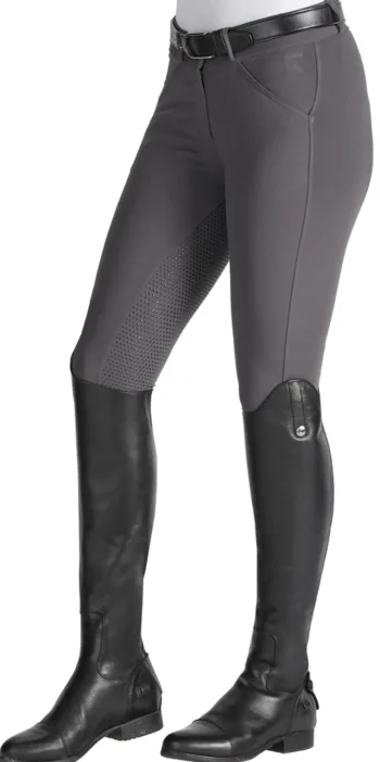 Online SUPERHOUSE Riding Sport™ Ladies’ Essential Full-Seat Breech Charcoal