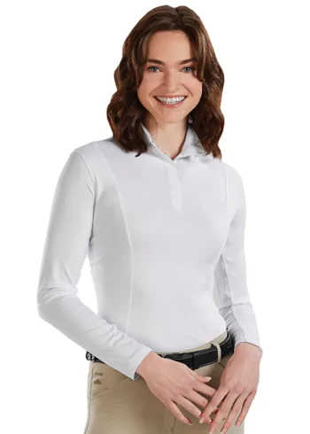 Online KIRSCH Riding Sport™ Ladies’ Essential Long Sleeve Show Shirt White