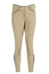 Clearance SUPERHOUSE Riding Sport™ Ladies’ Synchrony Knee-Patch Breech Tan/Navy