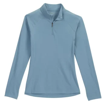 Sale KIRSCH Riding Sport™ Wilton Quarter-Zip Long-Sleeve Shirt Mountain Spring Blue