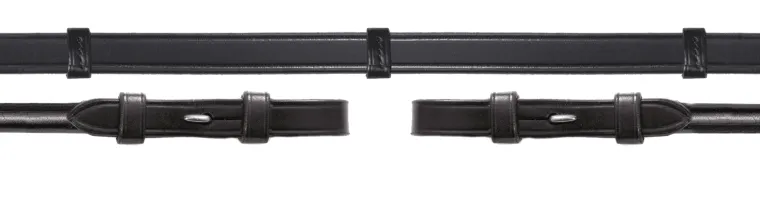 schockemhle-rolled-leather-rei-AvmEWEnw-2.webp Outlet SCHOCKEMOEHLE N.A. Schockemöhle Rolled Leather Reins With Hand Stops Black/Silver