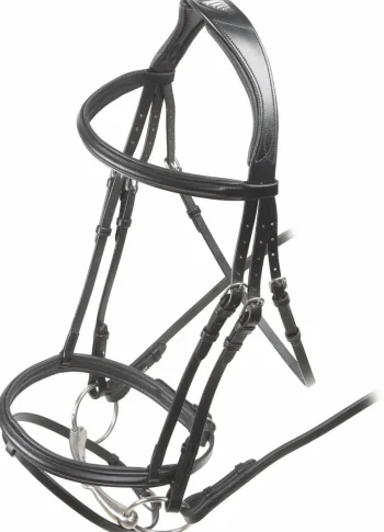 New SHIRES EQUESTRIAN Shires Velociti Rapida Padded Raised Flash Bridle