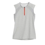 New KIRSCH Stride™ CoolBlast® 100 Ladies’  Print Sleeveless Shirt White/Grey