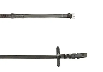 Discount KINGS INTERNATIONAL Suffolk™ Flex Grip Rubber Reins With Buckles Brown/Brown Buckle Ends