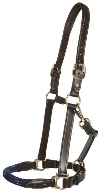 Best PUSHKAR INTL Suffolk™ Leather & Rope Halter With Lead