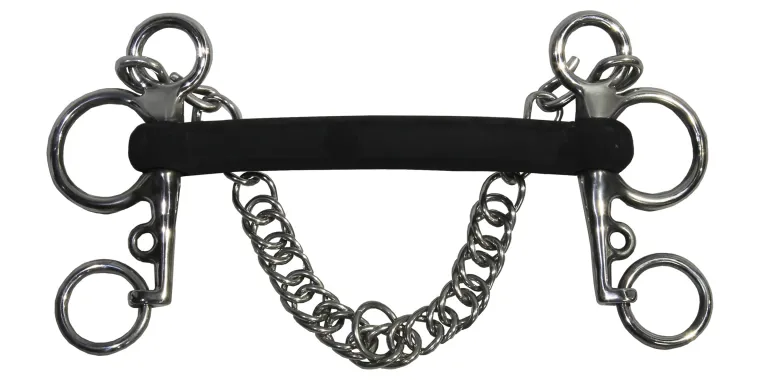 suffolkrubber-mullen-mouth-pel-BUhOCCYJ-0.webp Online KING YOUNG Suffolk™ Rubber Mullen Mouth Pelham Bit