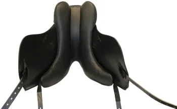 Outlet CUEROS SANTA CRUZ Tempi H Monoflap Dressage Saddle Black