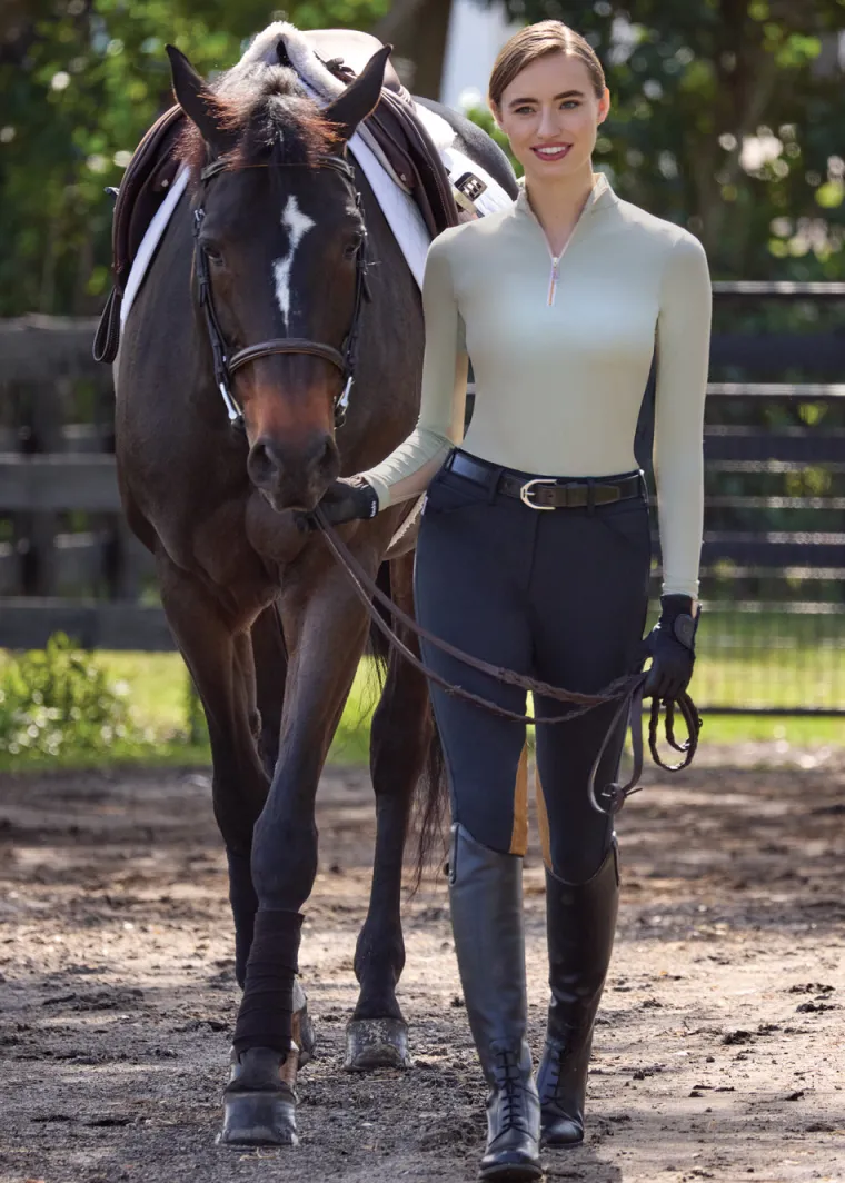 the-tailored-sportsman-ladies-mBfStbkO-2.webp Clearance TAILORED SPORTSMAN THE ™ Ladies’ IceFil® Quarter-Zip Long Sleeve Sun Shirt