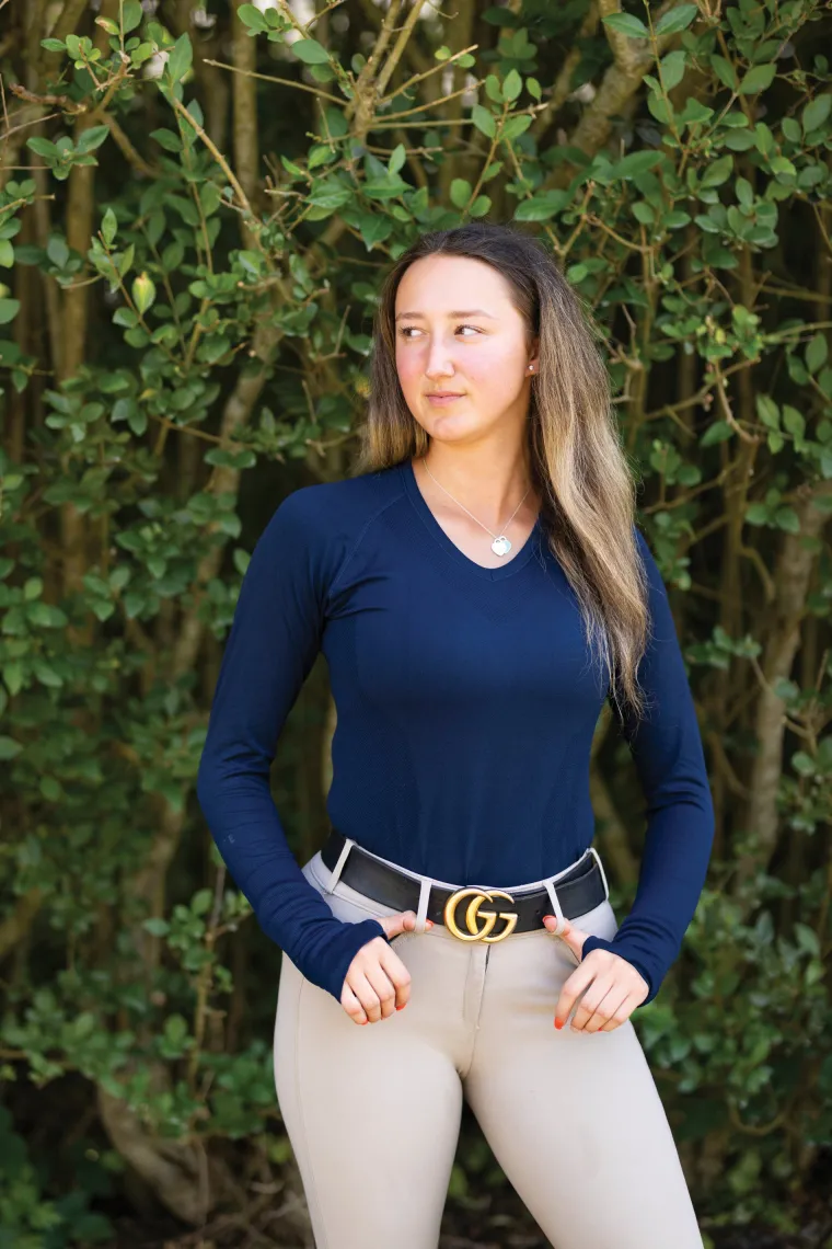 tkeqladies-kennedy-seamless-v-qbZLeTZr-1.webp New TKEQ THE SHOP TKEQ Ladies’ Kennedy Seamless V-Neck Long Sleeve Shirt 2.0 Classic Navy