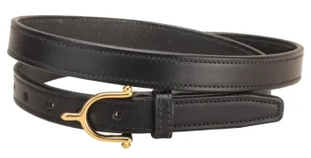 Fashion TORY LEATHER ¾" Brass Spur Buckle Belt