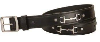 Online TORY LEATHER 1 1/2" Belt With Nickel Snaffle Bits