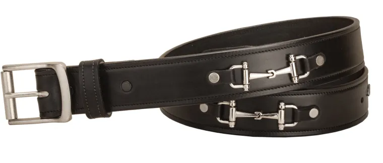 tory-leather-1-12-belt-with-ni-PAVLSWUc-0.webp Online TORY LEATHER 1 1/2" Belt With Nickel Snaffle Bits