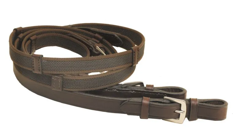 tory-leather-company-34-x-54-r-ASqcgihY-0.webp Clearance TORY LEATHER Company 3/4" X 54" Rubber Web Reins With Buckle Bit Ends