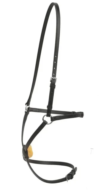 New TORY LEATHER Company Figure-8 Noseband With Stainless Steel Rings