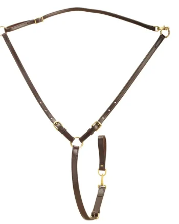 Sale TORY LEATHER Company Martingale With Solid Brass Hardware