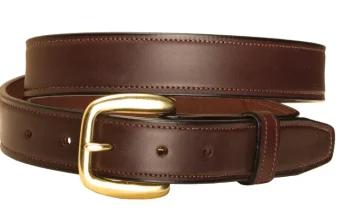 Hot TORY LEATHER Extra-Large Stitched Leather Belt