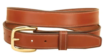 Hot TORY LEATHER Extra-Large Stitched Leather Belt