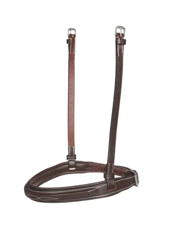 New KINGS INTERNATIONAL TRU-Fit™ Build-A-Bridle™ Fancy-Stitched Hunter Noseband Chocolate