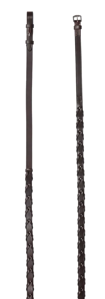 Hot KINGS INTERNATIONAL TRU-Fit™ Build-A-Bridle™ Laced Reins Chocolate