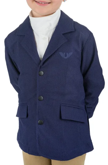 Best JPC EQUESTRIAN TuffRider® Children’s EquiVent Lite Show Coat Navy