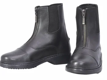 Best JPC EQUESTRIAN TuffRider® Children's Perfect Front-Zip Paddock Boots Black