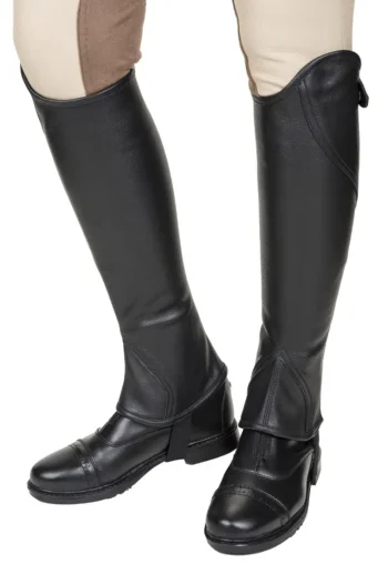 Discount JPC EQUESTRIAN TuffRider® Ladies’ Belmont Leather Half Chaps Black
