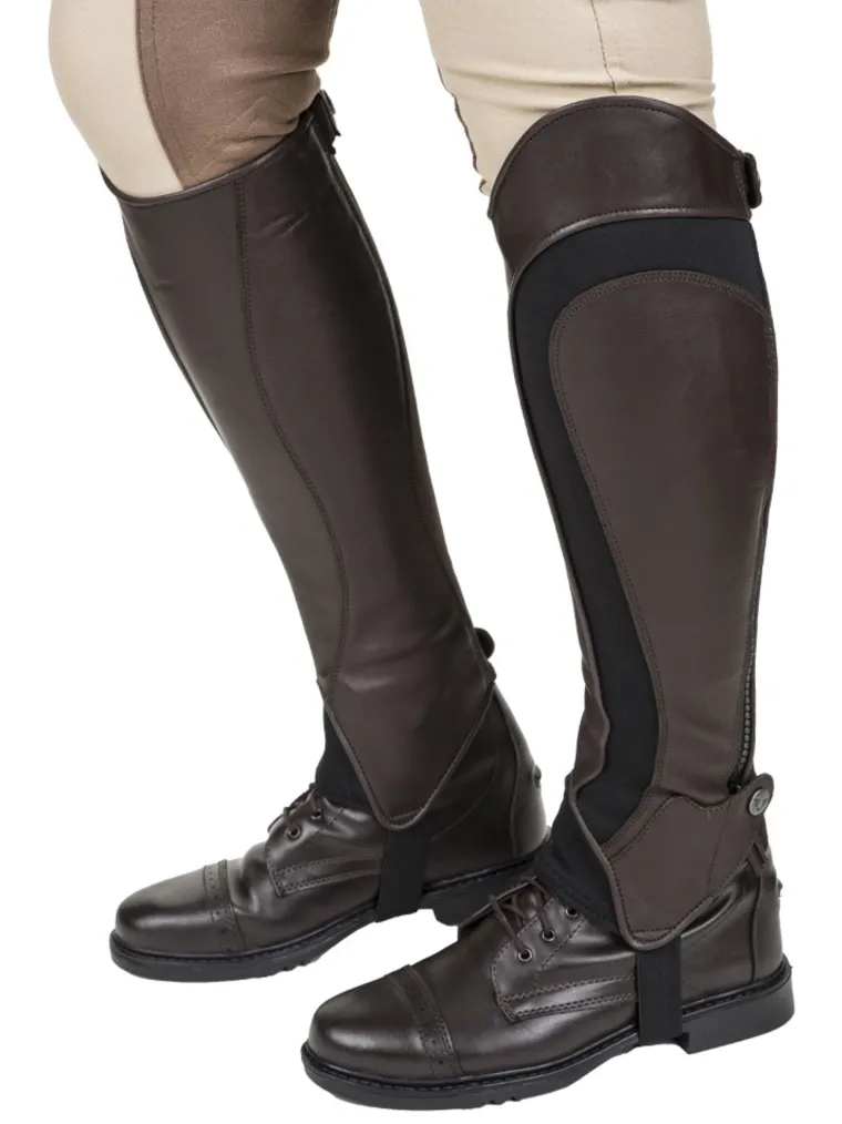 tuffrider-ladiesderby-leather-wrMNPnzp-1.webp Online JPC EQUESTRIAN TuffRider® Ladies’ Derby Leather Half Chaps