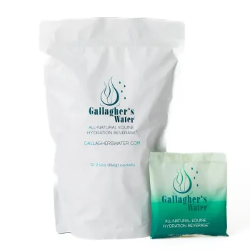 Clearance EQUESTRIBEV Gallagher’s Water™ All-Natural Equine Hydration Beverage, 12 Sachets