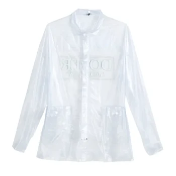 Clearance MINUTEMAN PRESS DEVE Unisex PVC Rain Coat Clear