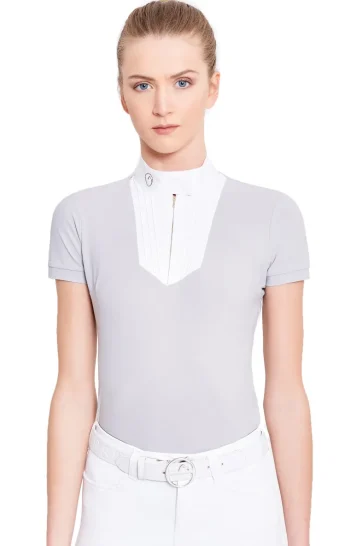 Best VESTRUM-AMERICA Vestrum Ladies’ Birmingham Short Sleeve Show Shirt Light Grey