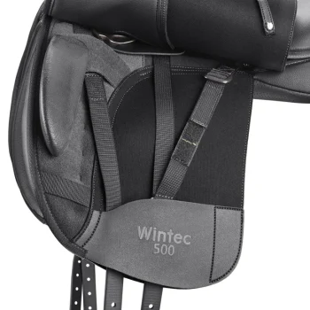 Hot SADDLERY BRANDS INTL Wintec 500 Dressage Saddle With Flocked Panels Black