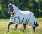 Clearance SHIRES EQUESTRIAN Shires Sweet-Itch Combo White/Navy/Mustard