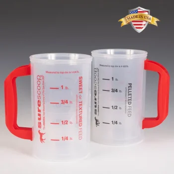 Fashion SURESCOOP Feed Scoop Black/Red