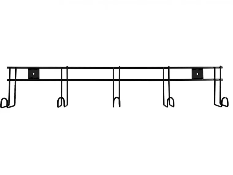 xbosDAnb_0.webp Discount SHILOH STABLES TACK 5-Hook Wall-Mount Tack Bar Black