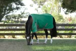 Best WEATHERBEETA ® ComFiTec™ Prelim Standard Neck Medium-Weight Turnout Blanket Dark Green/Red/White